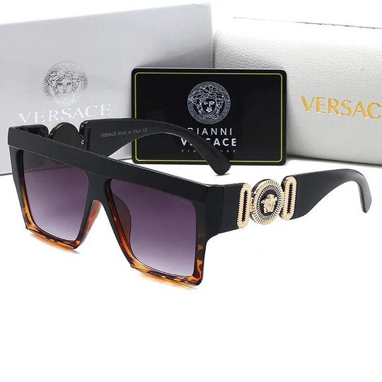 VERSACE - Unisex Fashion Large Frame Sunglasses